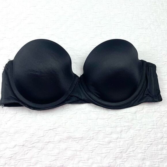 BUY 1 GET 1 FREE Bali 32c black strapless bra supportive - Picture 1 of 7